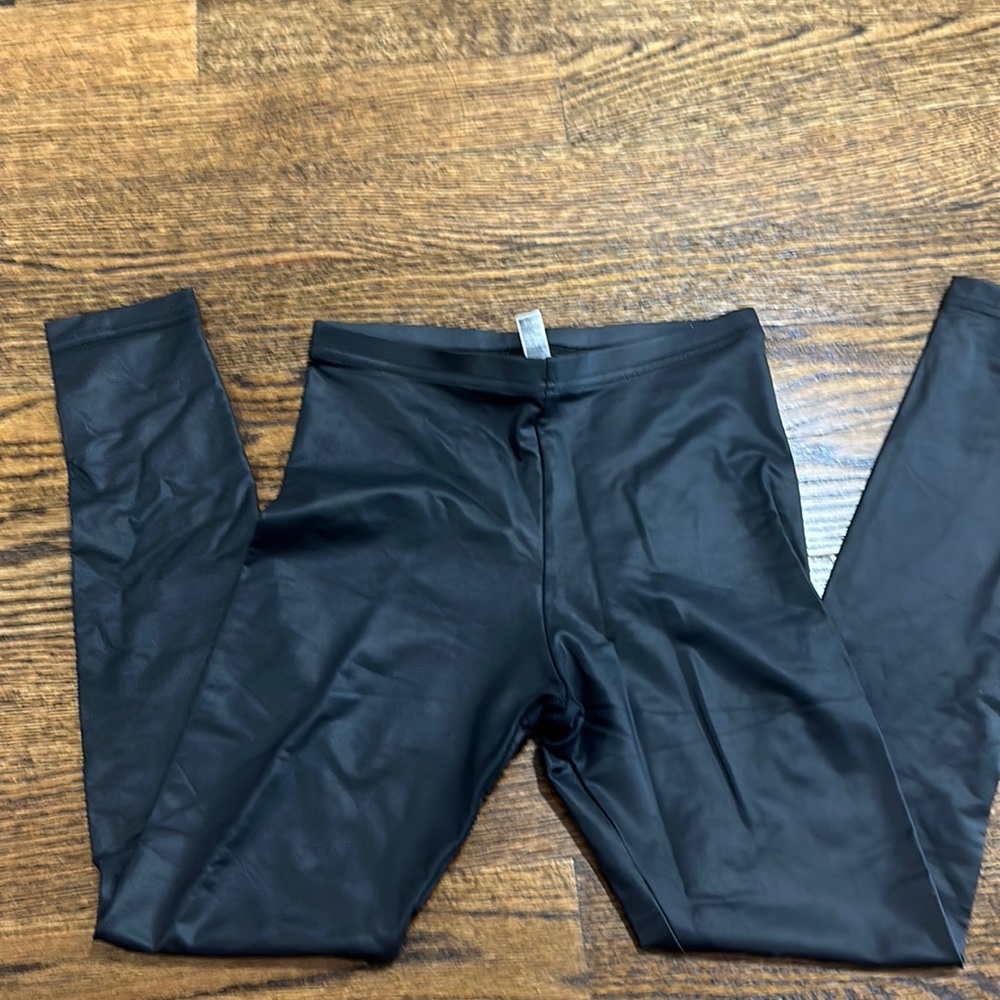 American Apparel leather-like leggings
